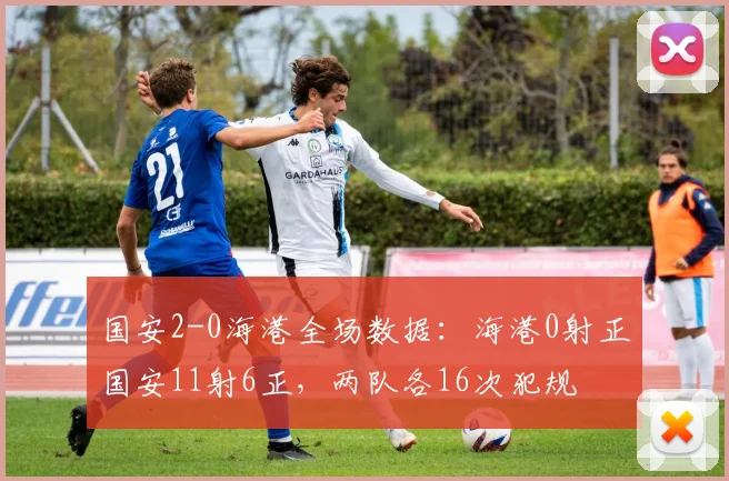 国安2-0海港全场数据：海港0射正国安11射6正，两队各16次犯规